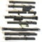 8 Early Weaver Scopes - J 2.5, (2) 29S, B4, 3-29, (2) 330, B6 - Clear Fields of View...