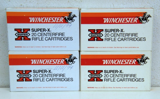 4 Full Boxes Winchester Super-X .30-06 Spfd. 180 gr. Power-Point SP Cartridges Ammunition...