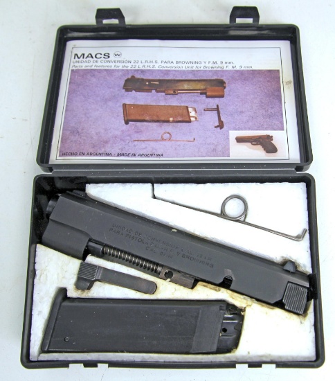 M.A.C.S. Conversion Kit Browning 9 mm - .22 LR in Original Case...
