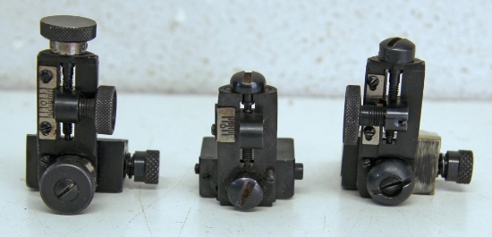 3 Lyman Rear Rifle Peep Sights - 66A, 485, 48WH