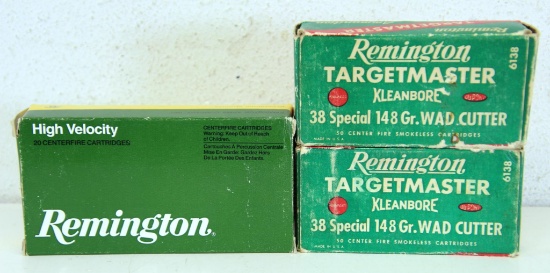 Full Vintage Box & Partial Vintage Box 26 Remington TargetMaster .38 Spl. 148 gr. Waduttter...and Fu