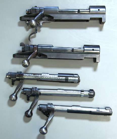 3 Winchester Model 70 Bolts and 2 Winchester Model 70 Receivers - SN#3202 & SN#11770 - Will Require