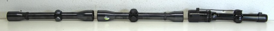 3 Rifle Scopes - Weaver Challenger, Weaver K4, Bushnell ScopeChief VI 15-4.5x20...