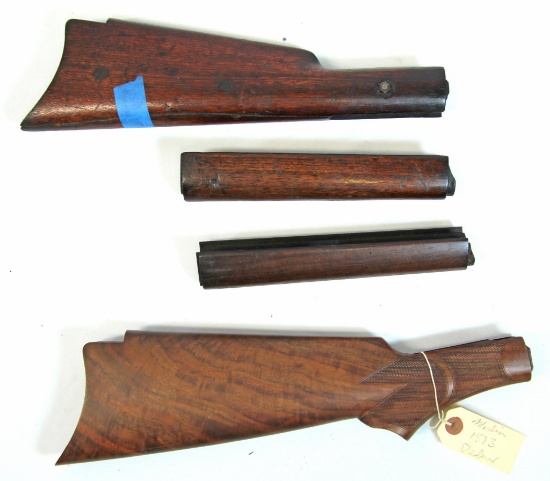 New Marlin Model 1893 Deluxe Wood Rifle Stock and Old Rough Marlin 1895 Stock with 2 Forearms...