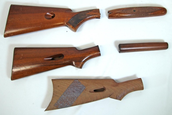 Gun Wood - Stock & Forearm for Browning .22 Auto, 2 Stocks & 1 Forearm for Winchester 1903 .22 Auto.