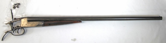 Ithaca 20 Ga. Side by Side Shotgun Missing Stock, 26" Barrels, Choke Marks on Barrel are 4 & 3