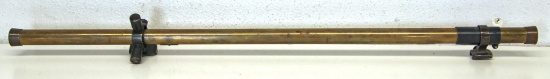 Vintage Brass Tube Rifle Scope, 24 1/2" Long, Perhaps Wollensak, Clear Field of View...