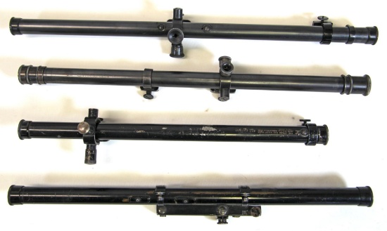 3 Antique Lyman Rifle Scopes - 422 Expert and 438-Field and 5A and 1 Scope not Marked with Lyman