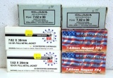 6 Boxes Cartridges Ammunition - 2 Full 20 Sellier & Bellot 7,62x39, 2 Full 20 Winchester 7.62x39 mm
