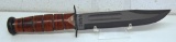 KA-BAR USMC Fighting Knife w/Leather Sheath, 7 1/4