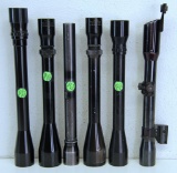 6 Rifle Scopes - Bausch & Lomb - 2...Balvar 8,...8A (2.5x5X), 4X, Balfor...A 4X,... and Weaver K4, C