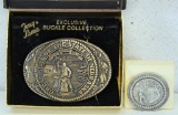 Tony Lama Exclusive Belt Buckle Collection - Great Seal of the State of Nebraska in Original Box and