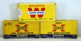 3 Full Boxes .348 Winchester 150 gr. SilverTip Cartridges Ammunition - Winchester, 2 Western...