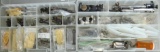 Gun Parts - 2 Plastic Trays - 1 Tray 2 Bolts for Rifles, Magazine, Sights, 1 Tray Several Small