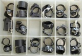 Plastic Tray w/16 Pairs of Scope Rings...