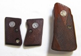 2 Pairs Colt Wood Handgun Grips - Small 2 Pc. for Colt Junior .25 Auto and One Piece Grip...