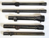 5 Vintage Weaver Scopes - K1, K2.5, 3-29 