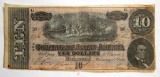Confederate States of America $10 1864 Richmond Note...