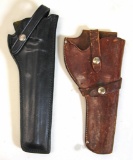2 Leather Holsters - Safariland 25 for S&W Lg. Frame 8