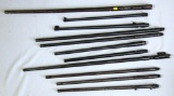 11 Rifle Barrels and 6 Magazines - Winchester Mod. 61 .22 S,L,LR, Winchester 69A .22 Short, 2 Ruger,