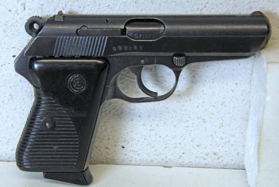 CZ Model VZOR 70 7,65 mm Semi-Auto Pistol... Some Wear Left Side Barrel... SN#D92364 on Slide, SN#C8