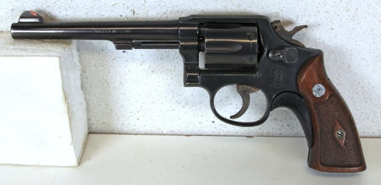 Smith & Wesson Model 10-7 .38 S&W Special Double Action Revolver... 6" Barrel... Grip Extension that