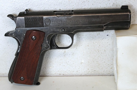 Argentino D.G.F.M.- (F.M.A.P.) Model 1927 11.25 mm Semi-Auto Pistol... SN#51988...