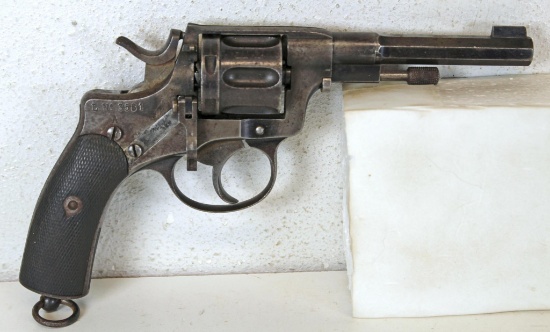 Husqvarna...Swedish 1887 Nagant ? Cal. Double Action Revolver... Cylinder and Barrel have been sleev