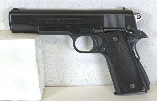 Colt MK IV Series 70 Government Model 9 mm Luger Semi-Auto Pistol... SN#70L28850...
