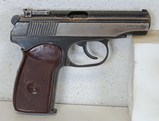 Russian Makarov...9x18 mm Semi-Auto Pistol... Imported by Big Bear Arms... Considerable Wear to Fini