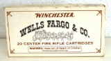Full Box Winchester Commemorative Wells Fargo and Co. .30-30 Win. 150 gr. SilverTip Cartridges