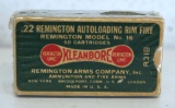 Full Vintage Remington Dog Bone Box .22 Remington Autoloading Cartridges Ammunition for Remington
