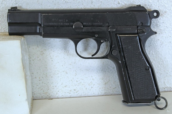 Browning FN Inglis Canada No. 2 MK I* 9 mm Hi-Power Semi-Auto Pistol SN#0T9342...