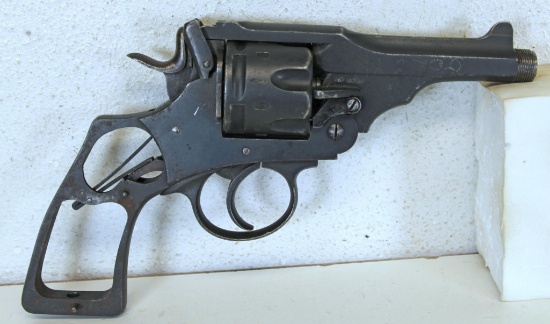 Webley Mark V .455 Cal. Top Break Double Action Revolver Missing Grips... 4" Threaded Barrel... Mark