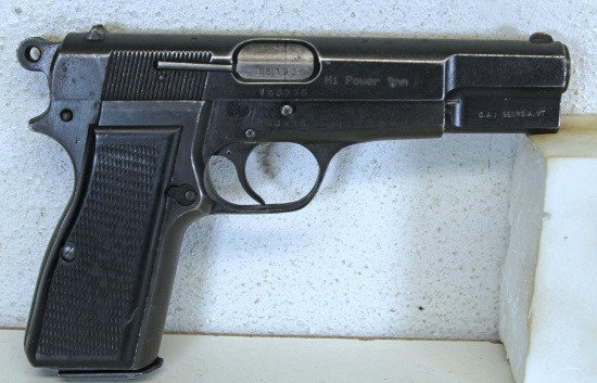 Argentine DGFM FN Browning 9 mm Hi-Power Semi-Auto Pistol SN#163936...