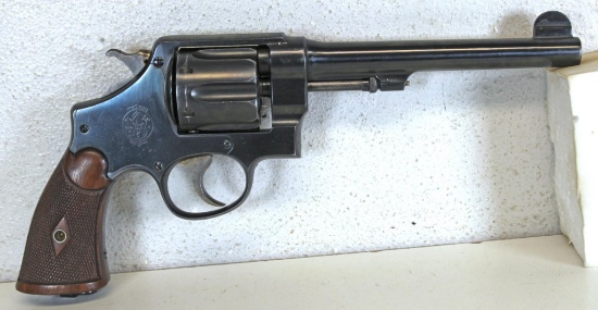 Smith & Wesson Hand Ejector 2nd Model .455 Cal. Double Action Revolver 6 1/2" Barrel... SN#38509...