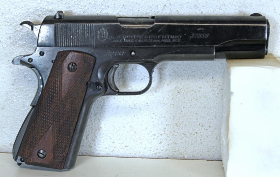 D.G.F.M.-(F.M.A.P.) Argentino Model 1927 11.25 mm Semi-Auto Pistol SN#37358...