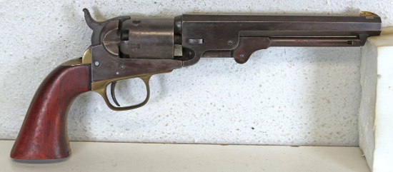 Old Black Powder Percussion Revolver... No Markings Found Other than SN# Bore Measures .30... Cylind
