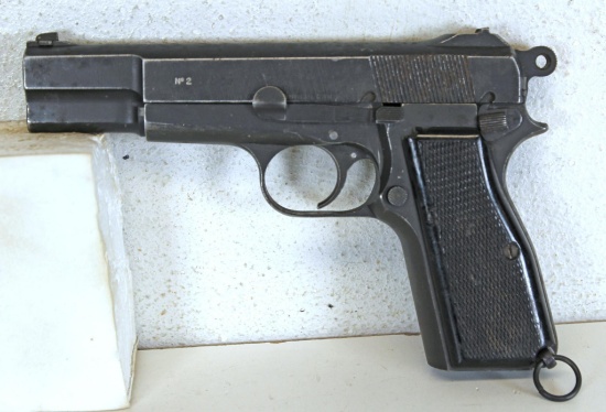 Browning-FN No. 2 MK I* 9 mm H.P. Inglis Canada Semi-Auto Pistol No Clip... SN#2T6973...