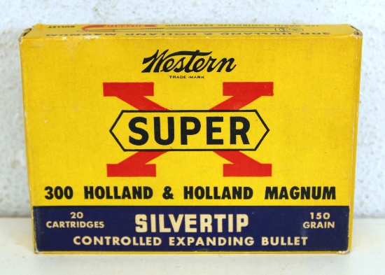 Full Box Western Super X .300 Holland & Holland Magnum 150 gr. SilverTip Cartridges Ammunition...