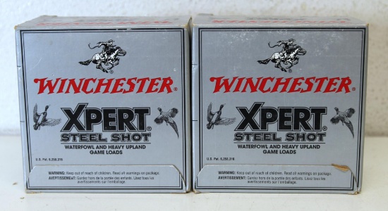 2 Full Boxes Winchester XPert 12 Ga. Steel Shot 2 3/4" 4 Shot Shotgun Shells Ammunition...