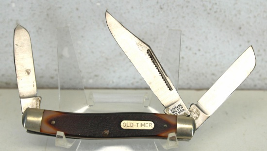 Schrade Walden Cutlery "The Old-Timer" 80T 3 Blade Pocket Knife in Original Box...