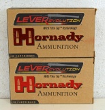 2 Full Boxes Hornady LeveRevolution .444 Marlin 265 gr. FTX Cartridges Ammunition...