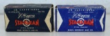 2 Different Full Vintage Boxes Sears Roebuck and Co. J.C. Higgins Sta-Klean Extra Range .22 Short &
