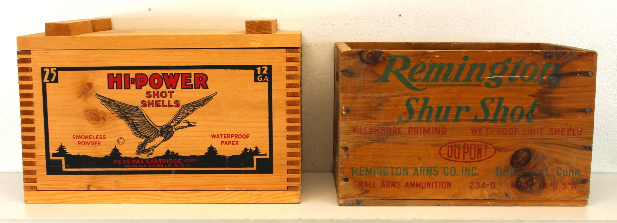 Federal Hi-Power Premium Shotshells Wooden Ammo | Proxibid