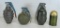 Collection of 3 Different Inert Hand Grenades and Inert Tear Gas Canister...