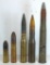 Collection of 5 Different Inert Small Artillery Shells...