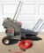 Atlas AT50 12 Volt Blue Rock Trap Thrower Mounted on Trailer, Oscillating and Wobble Options, 75 ft.