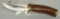 Buck Knives 191 Zipper Fixed Blade Skinning Knife with Leather Sheath 4 1/4