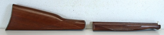New Wood Stock and Forearm for H&R Handi-Rifle, Case Hardened Butt Plate...